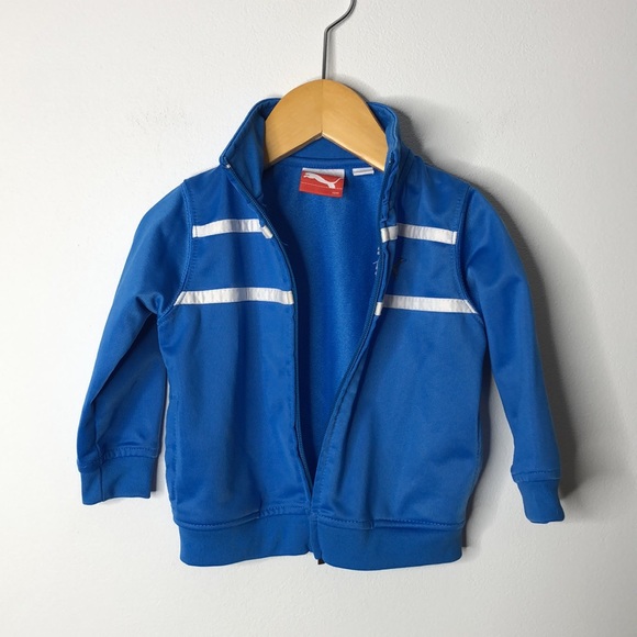 Puma Track Jacket Blue White Zip Up Size 12M - Picture 3 of 8